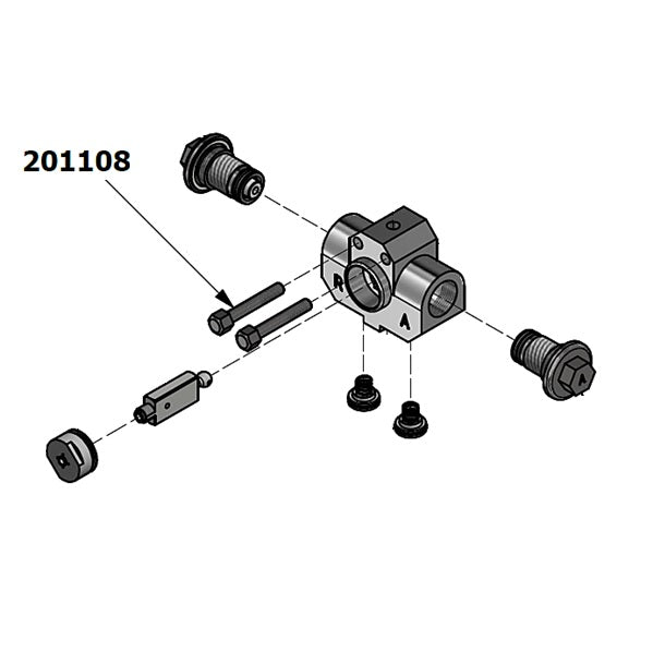 Screw, Hex Cap, 10-32 Custom - COD: 201108