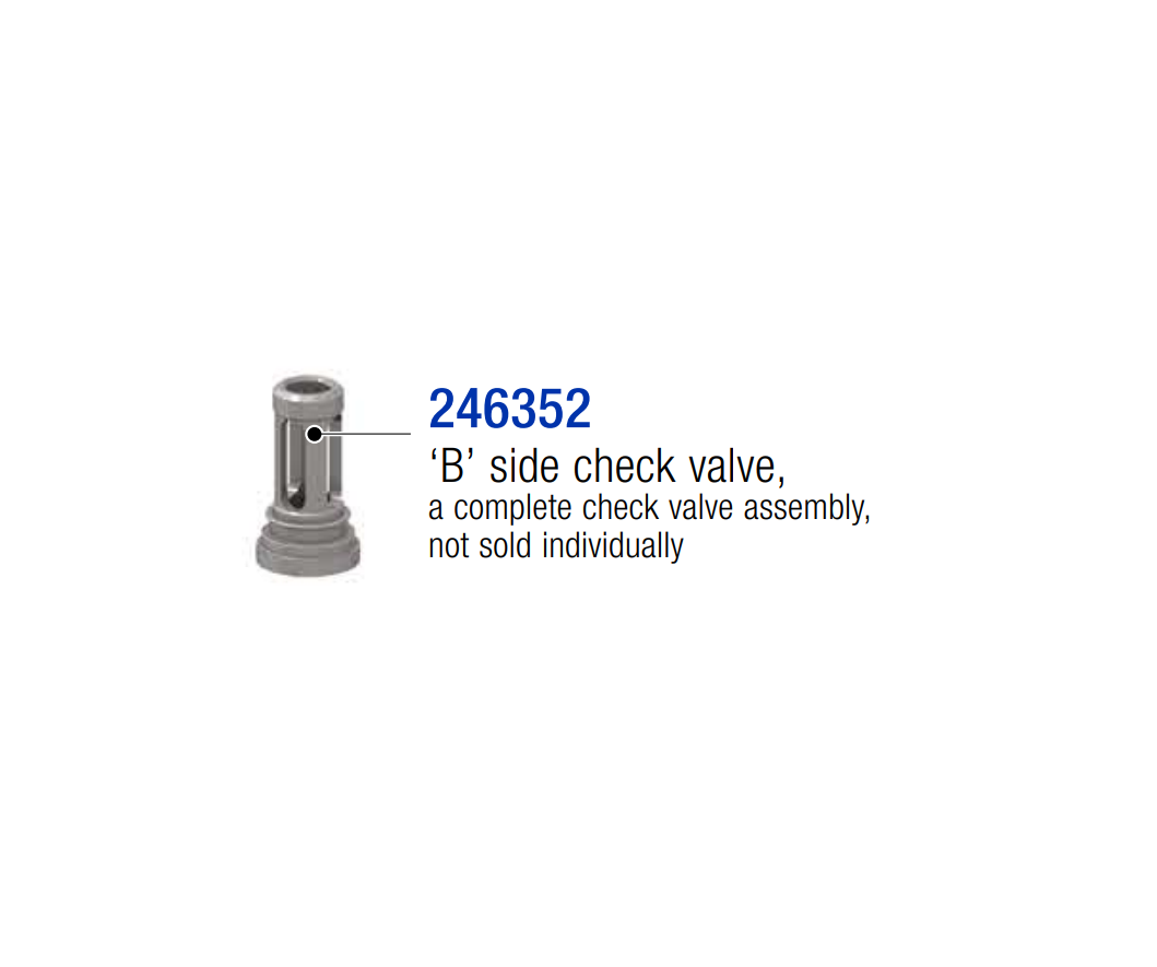 B Side Check Valve - COD: 246358