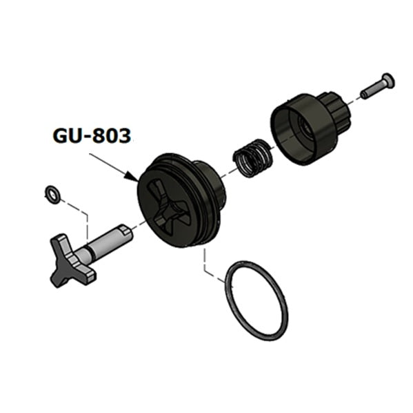 Cylinder End Cap, AP-2/3 - COD: GU-803